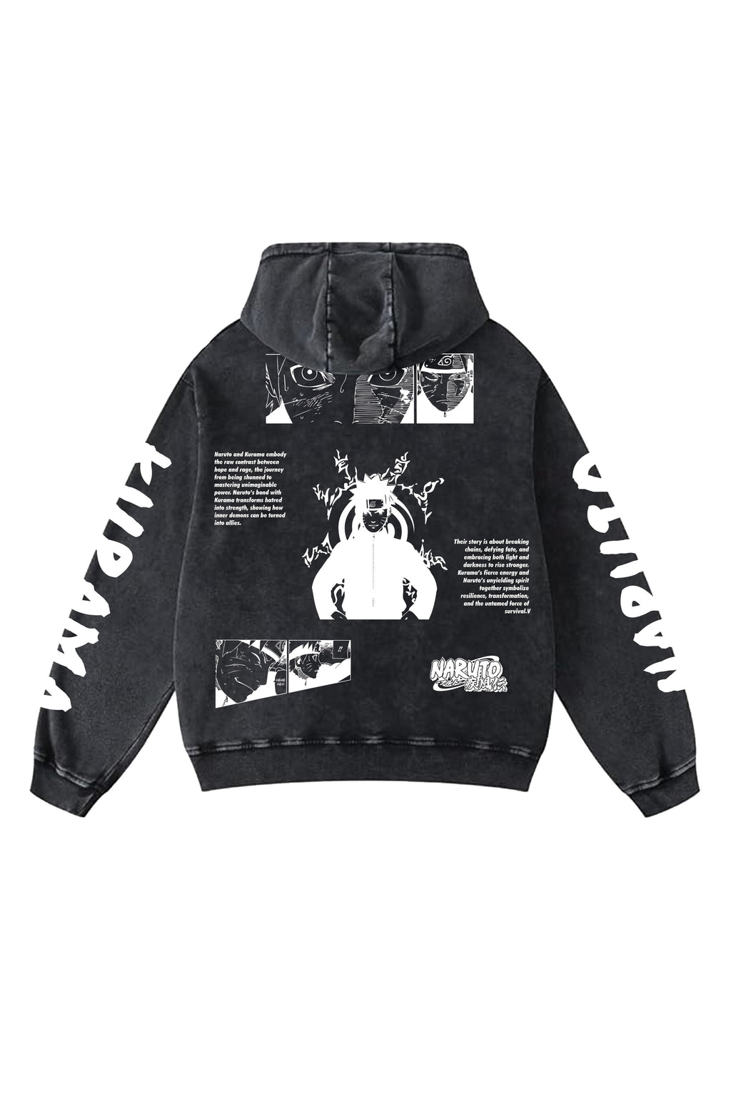 Naruto x Kuruma Designed Oversized Hoodie