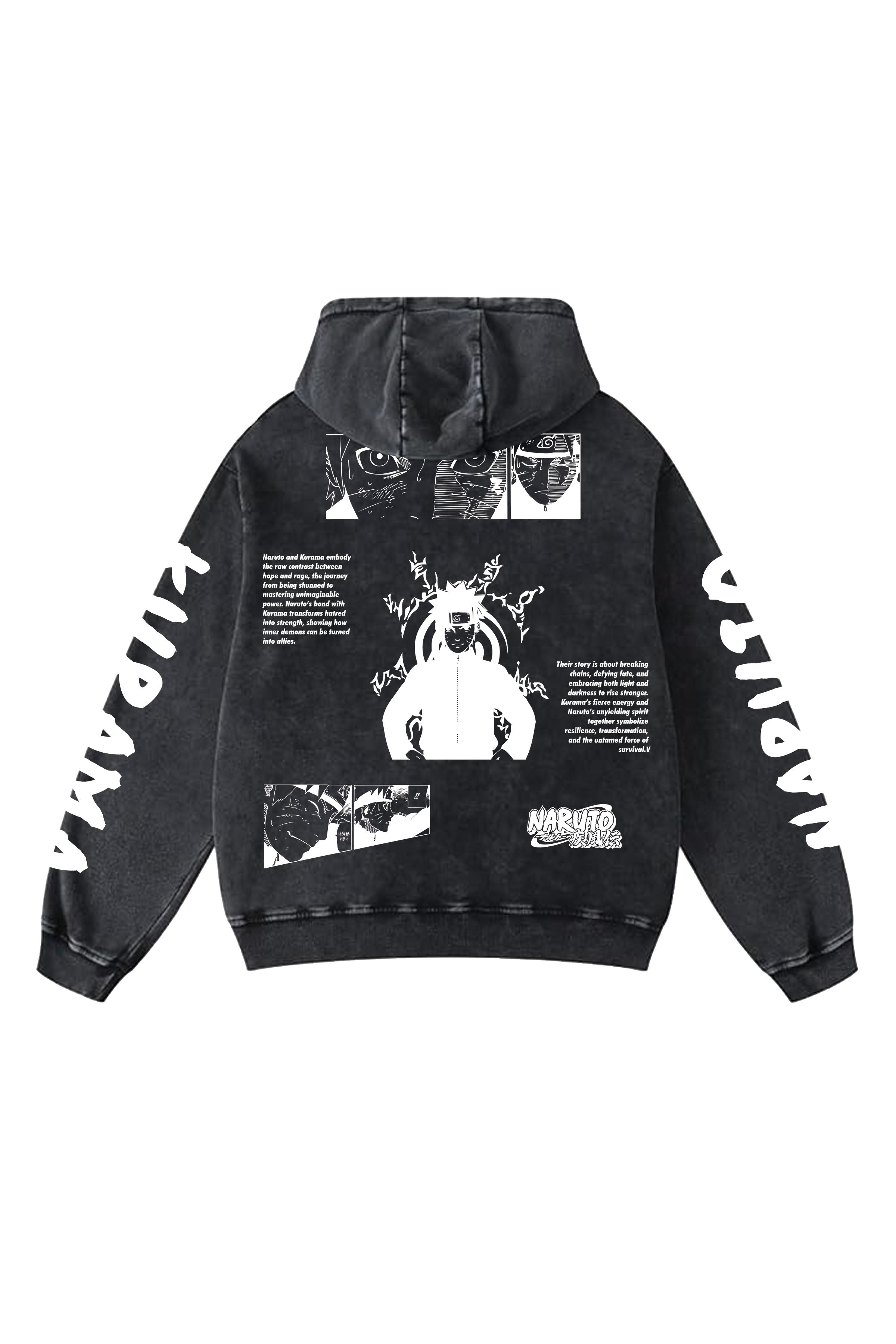 Naruto x Kuruma Designed Oversized Hoodie