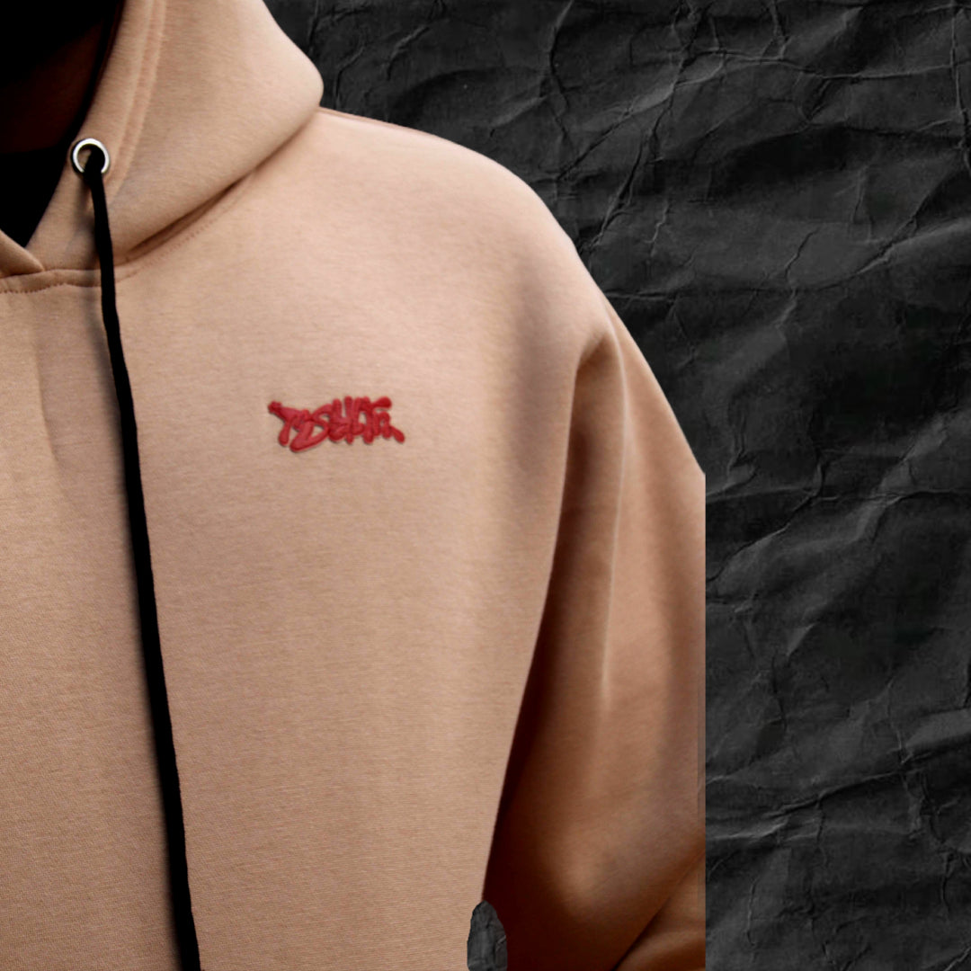 Plain Beige hoodie (450 gsm)